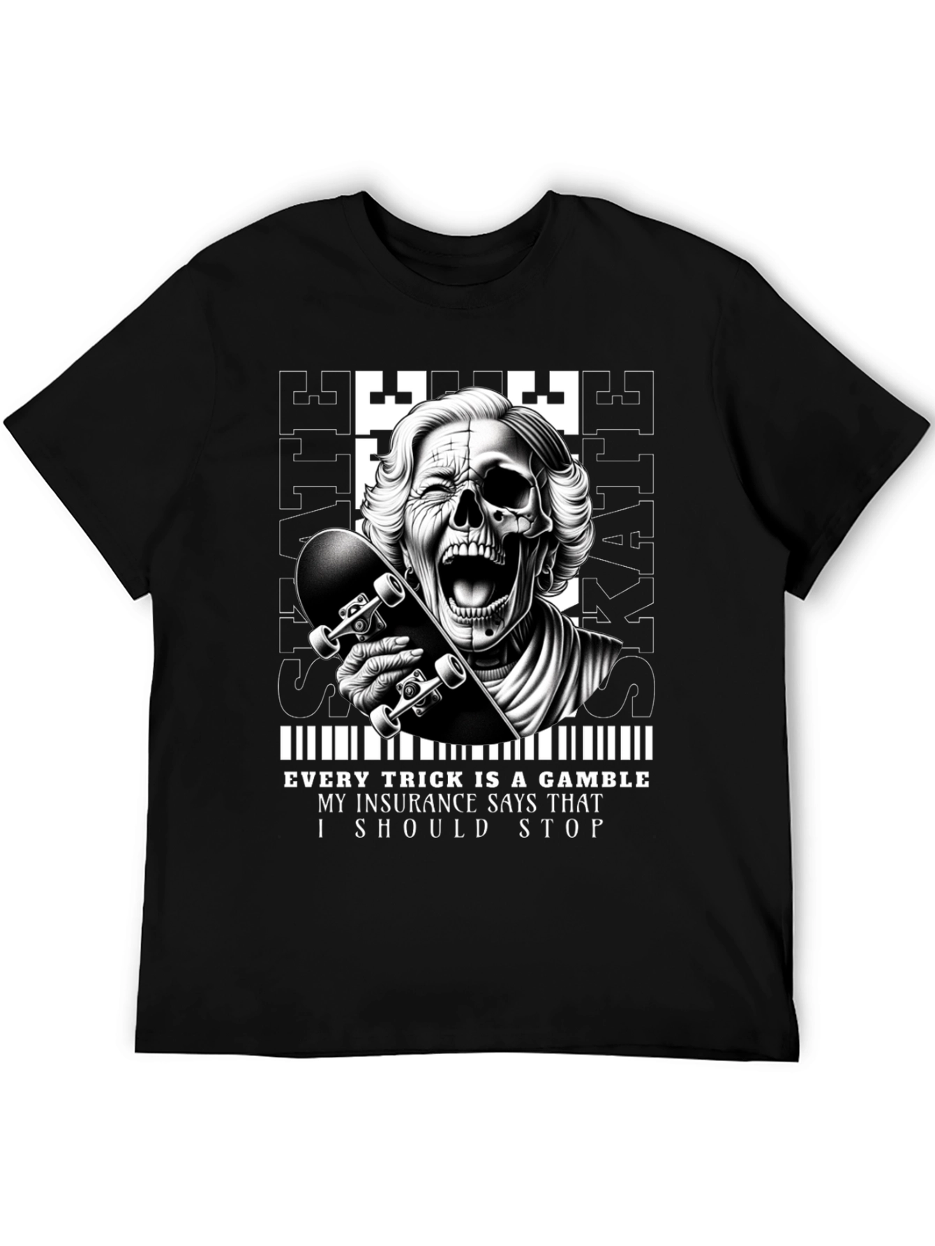 Skaters Gamble Graphic Tee - Unique Design