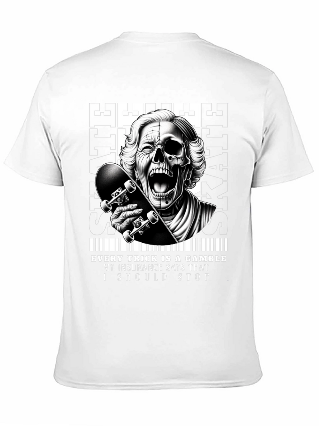 Skaters Gamble Graphic Tee - Unique Design