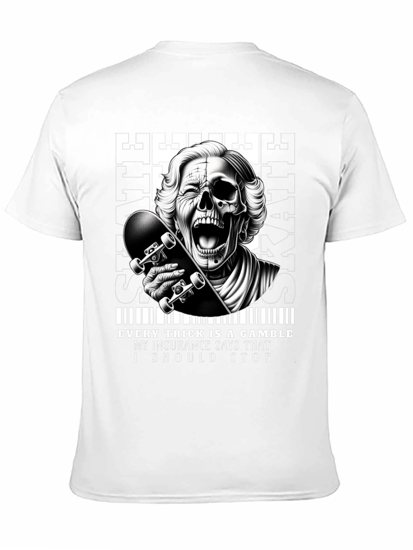 Skaters Gamble Graphic Tee - Unique Design