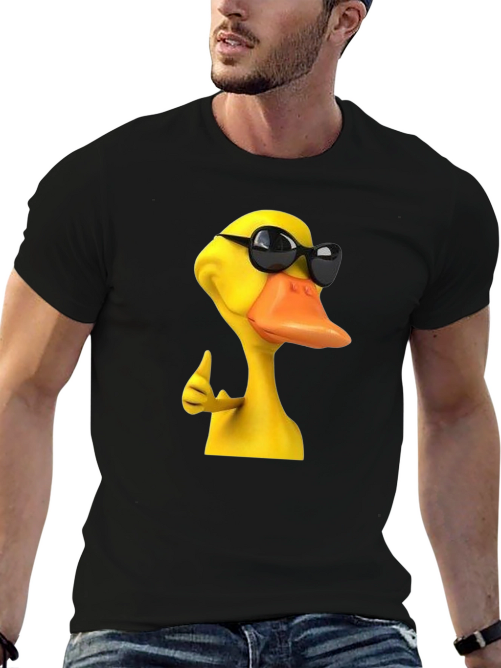 Cool Duck Graphic T-Shirt - Mens Black Tee