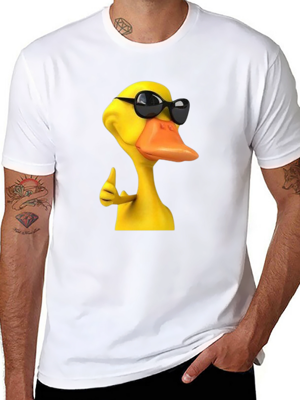 Cool Duck Graphic T-Shirt - Mens Black Tee