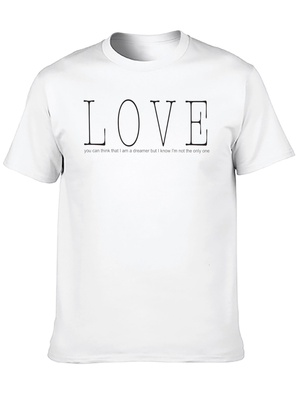 LOVE Dreamer Graphic Tee - Unisex Black T-Shirt