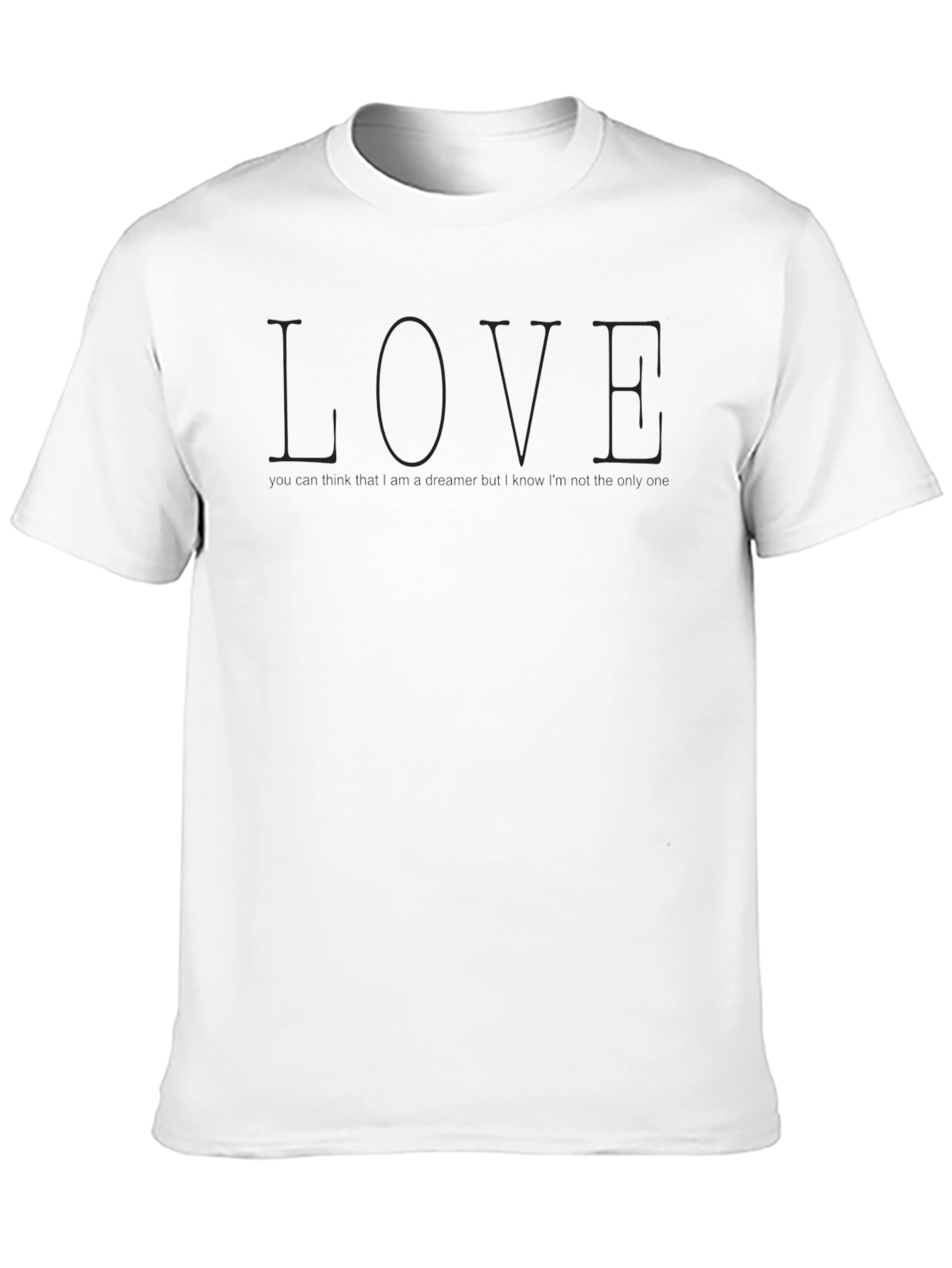 LOVE Dreamer Graphic Tee - Unisex Black T-Shirt