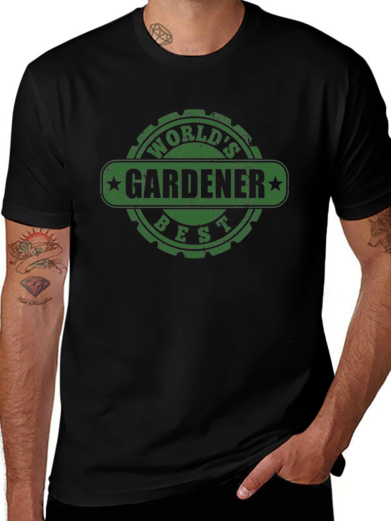 Worlds Best Gardener T-Shirt - Funny Gardening Tee