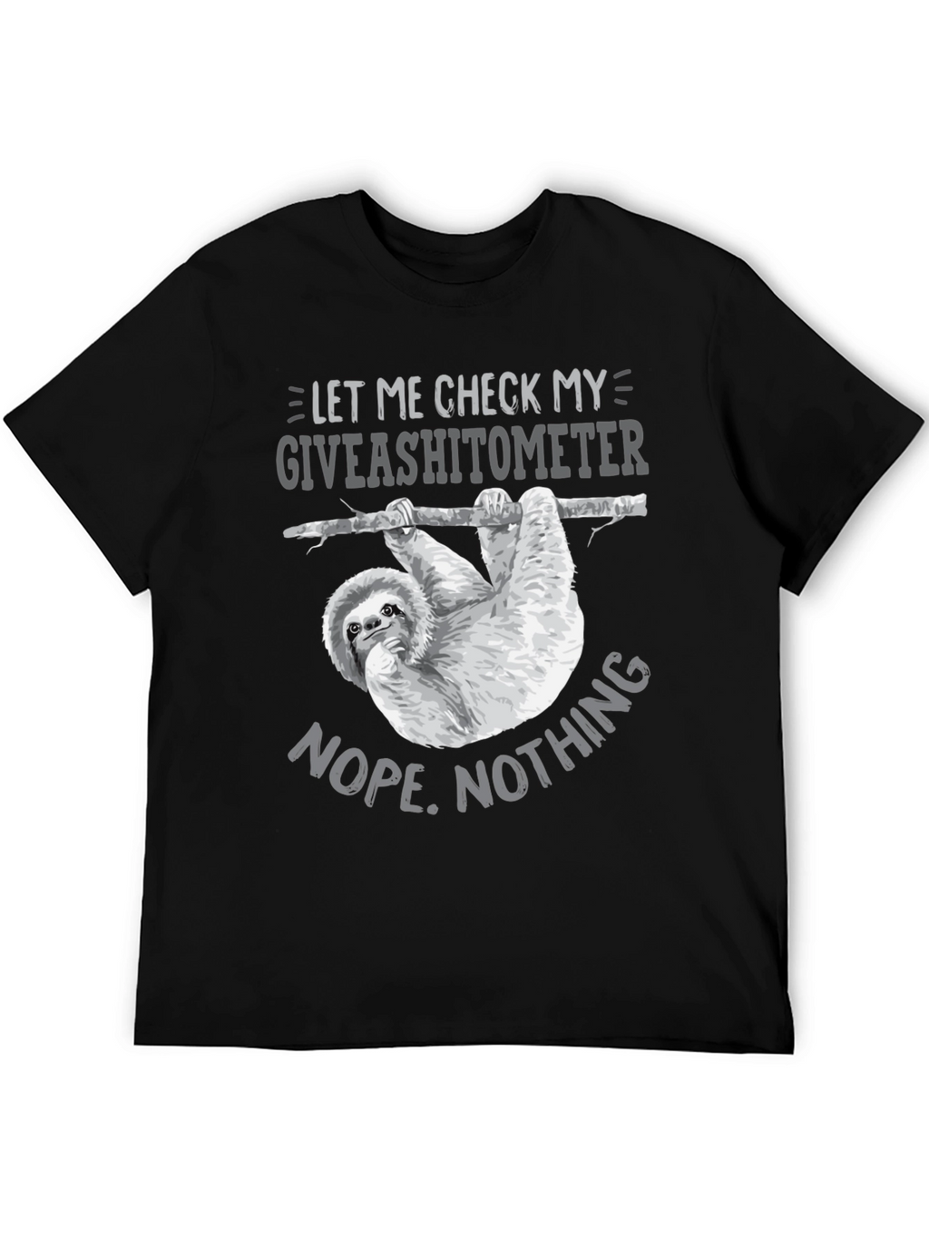 Giveashitometer Sloth T-Shirt