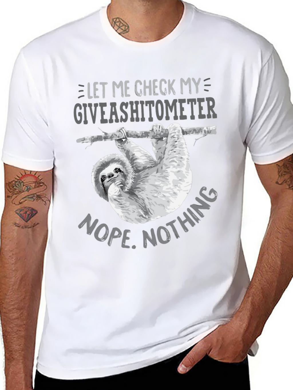 Giveashitometer Sloth T-Shirt