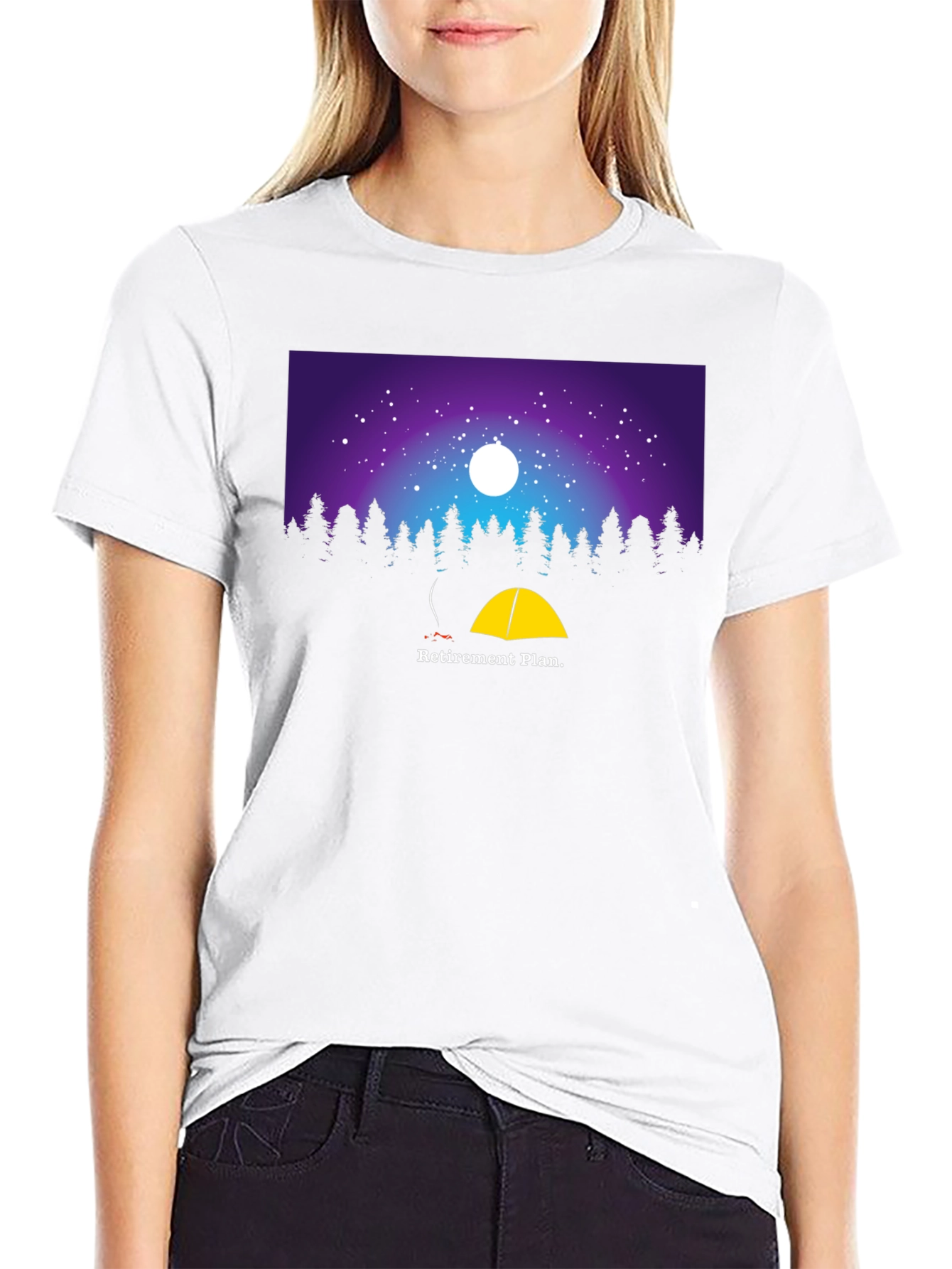 Retirement Plan Camping Graphic T-Shirt
