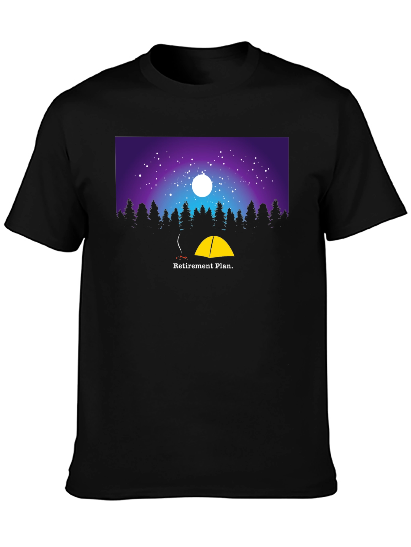 Retirement Plan Camping Graphic T-Shirt