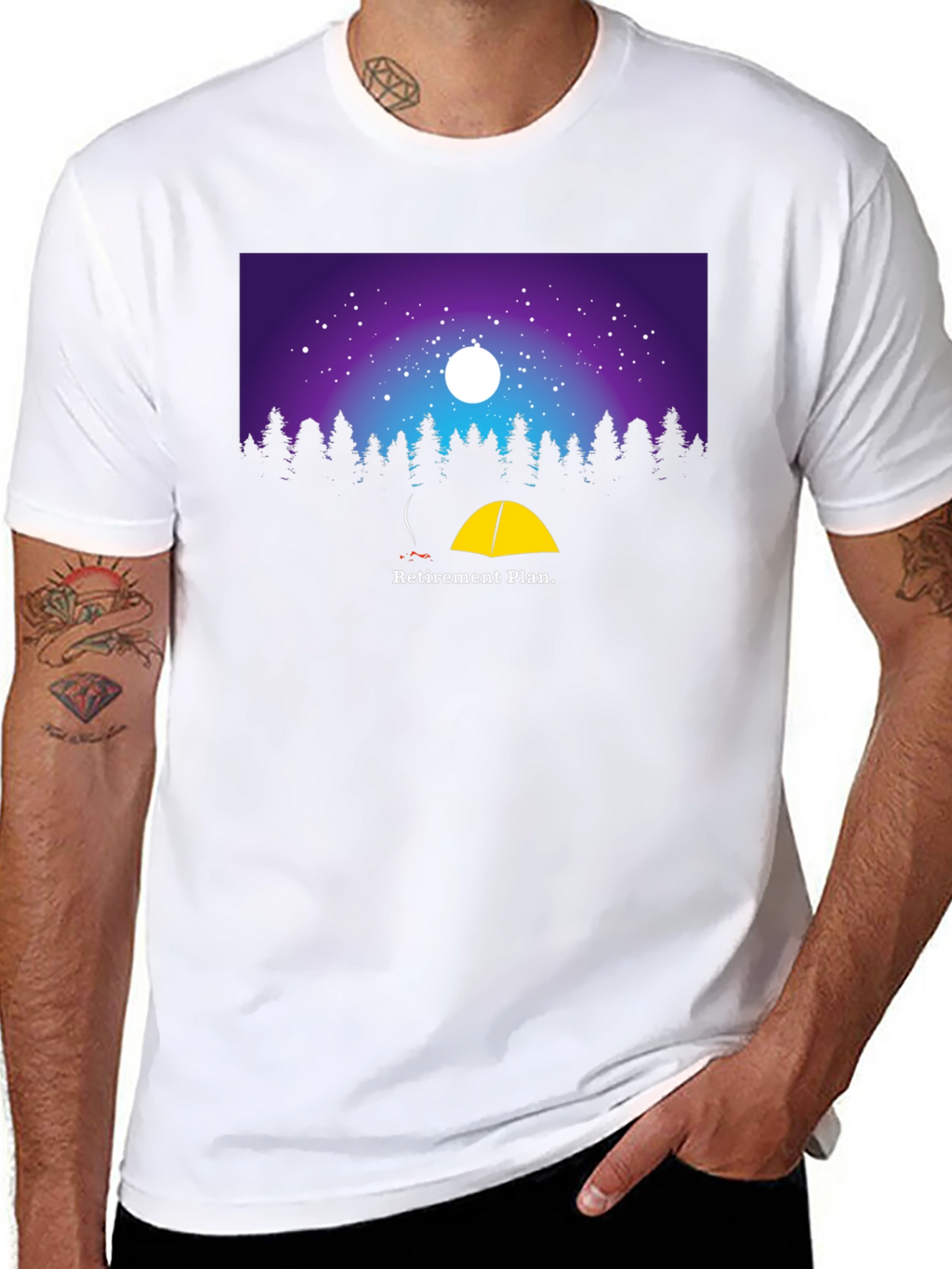Retirement Plan Camping Graphic T-Shirt