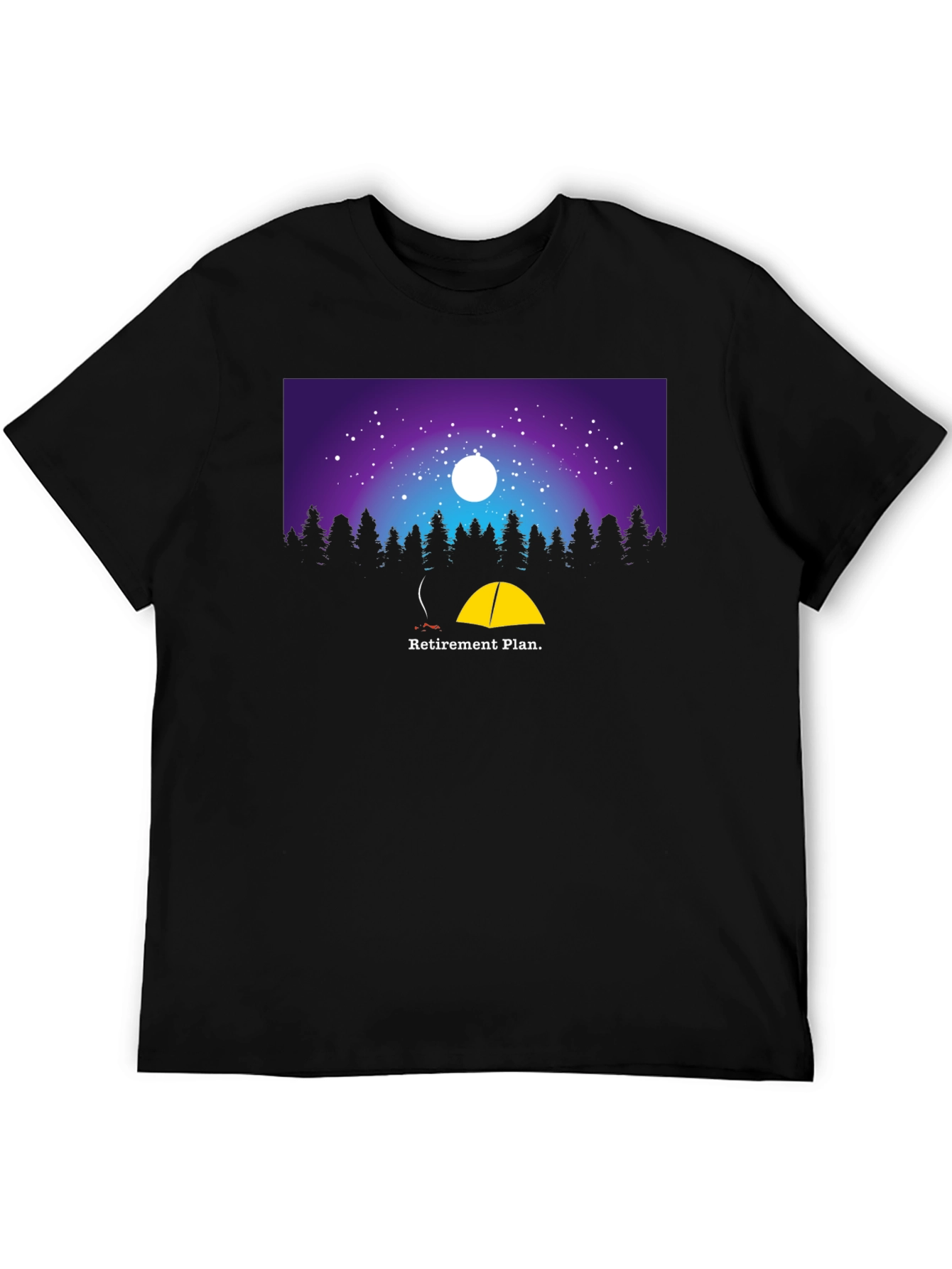 Retirement Plan Camping Graphic T-Shirt