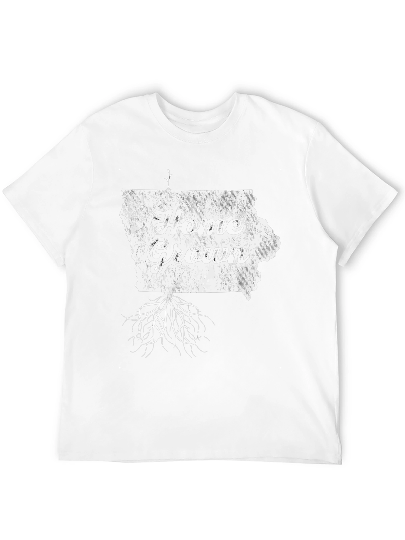 Home Grown Iowa T-Shirt - Black Graphic Tee