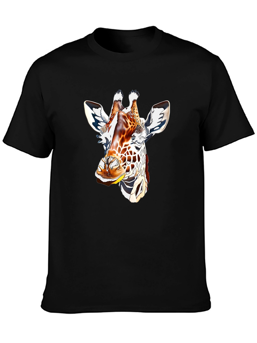 Giraffe Graphic Tee - Mens Black T-Shirt