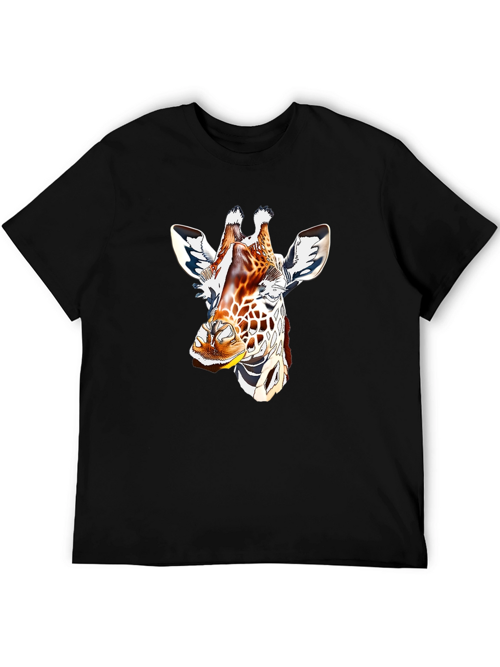 Giraffe Graphic Tee - Mens Black T-Shirt
