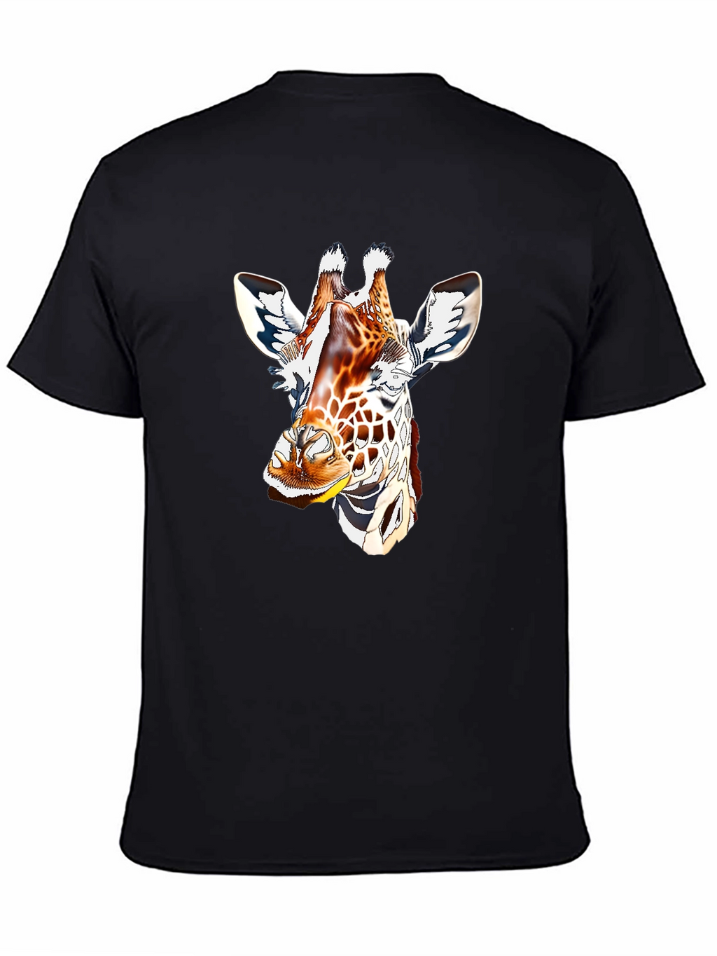 Giraffe Graphic Tee - Mens Black T-Shirt