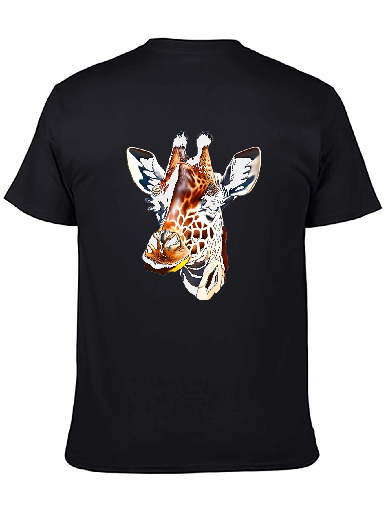 Giraffe Graphic Tee - Mens Black T-Shirt