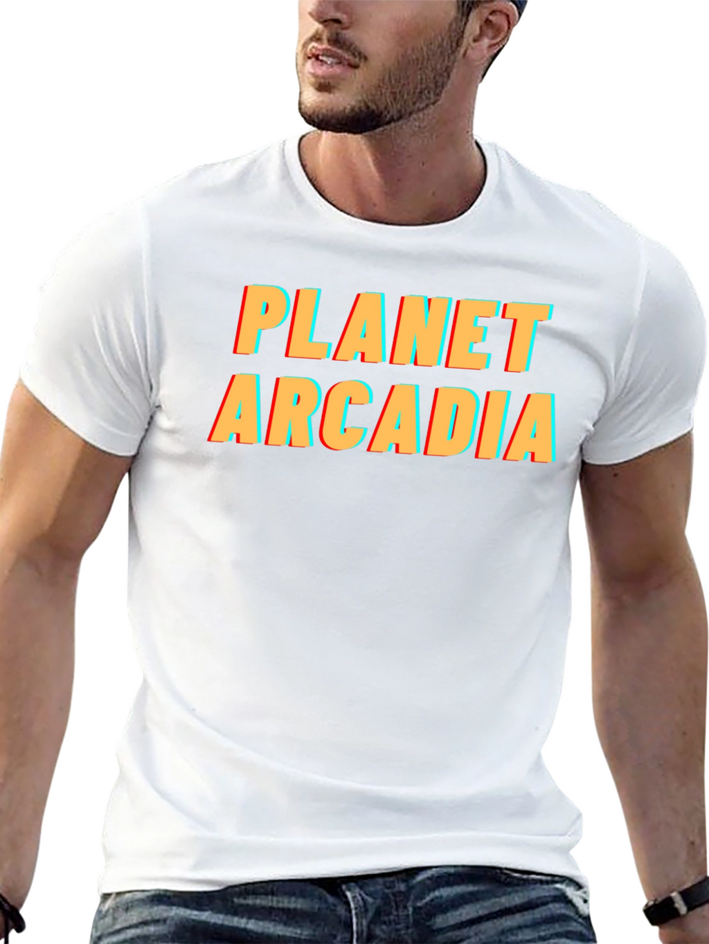 Planet Arcadia Graphic Tee - Retro Style T-Shirt