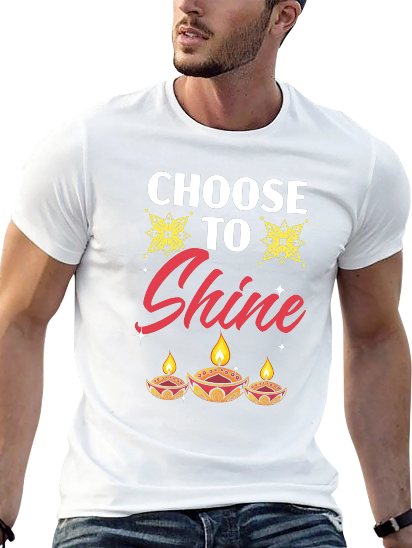 Choose to Shine Diwali T-Shirt - Festive Holiday Tee