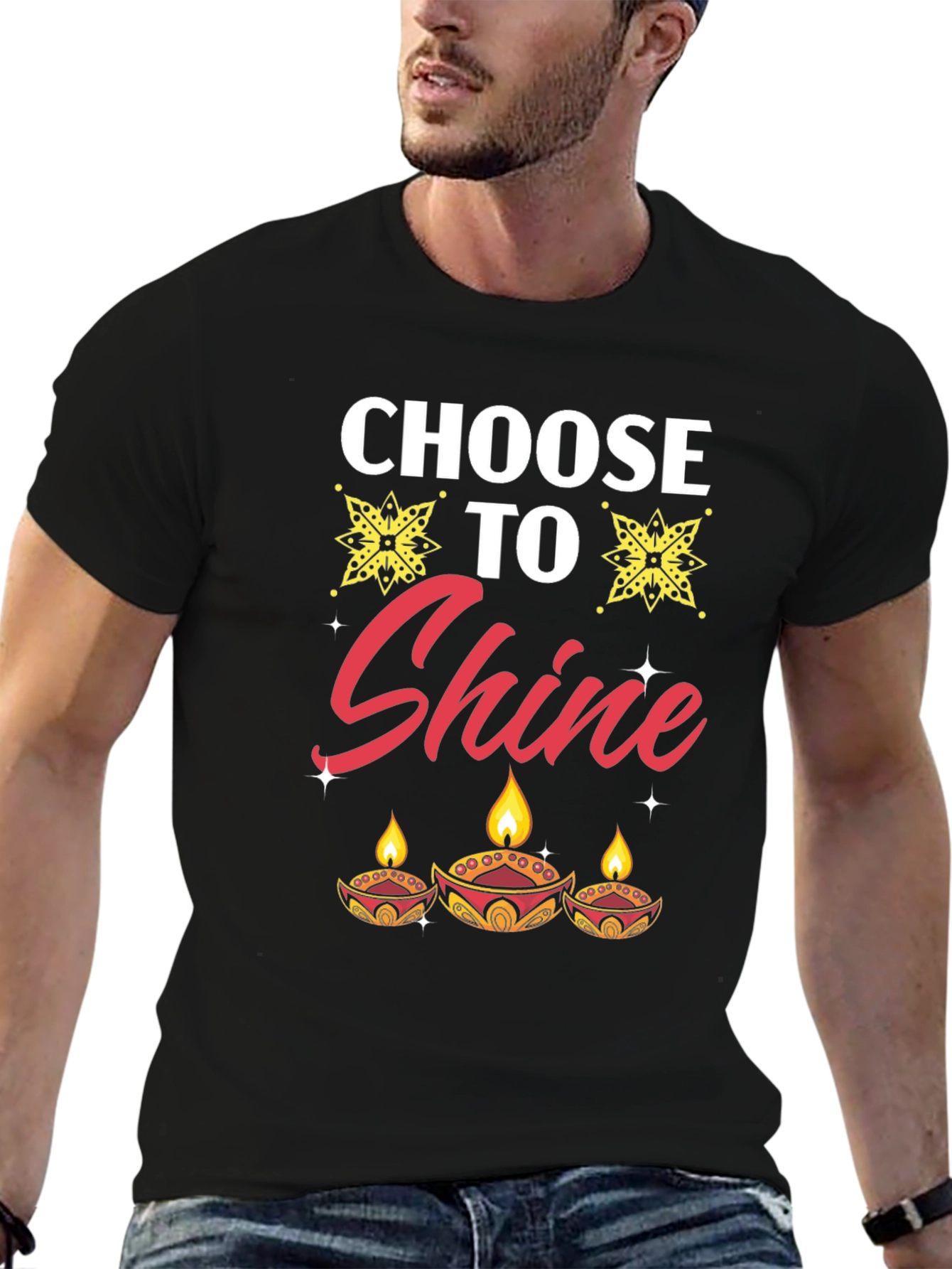 Choose to Shine Diwali T-Shirt - Festive Holiday Tee