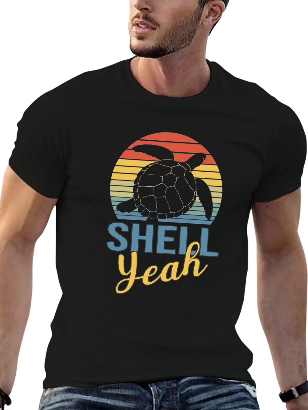 Shell Yeah Turtle Graphic T-Shirt