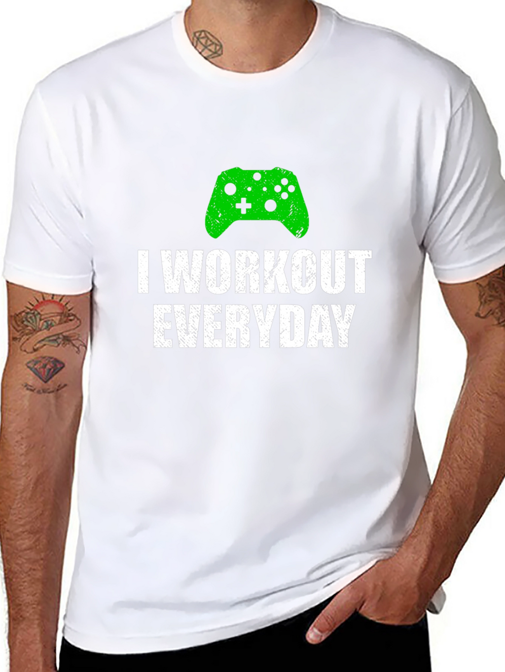 I Workout Everyday Gamer T-Shirt
