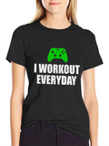 I Workout Everyday Gamer T-Shirt