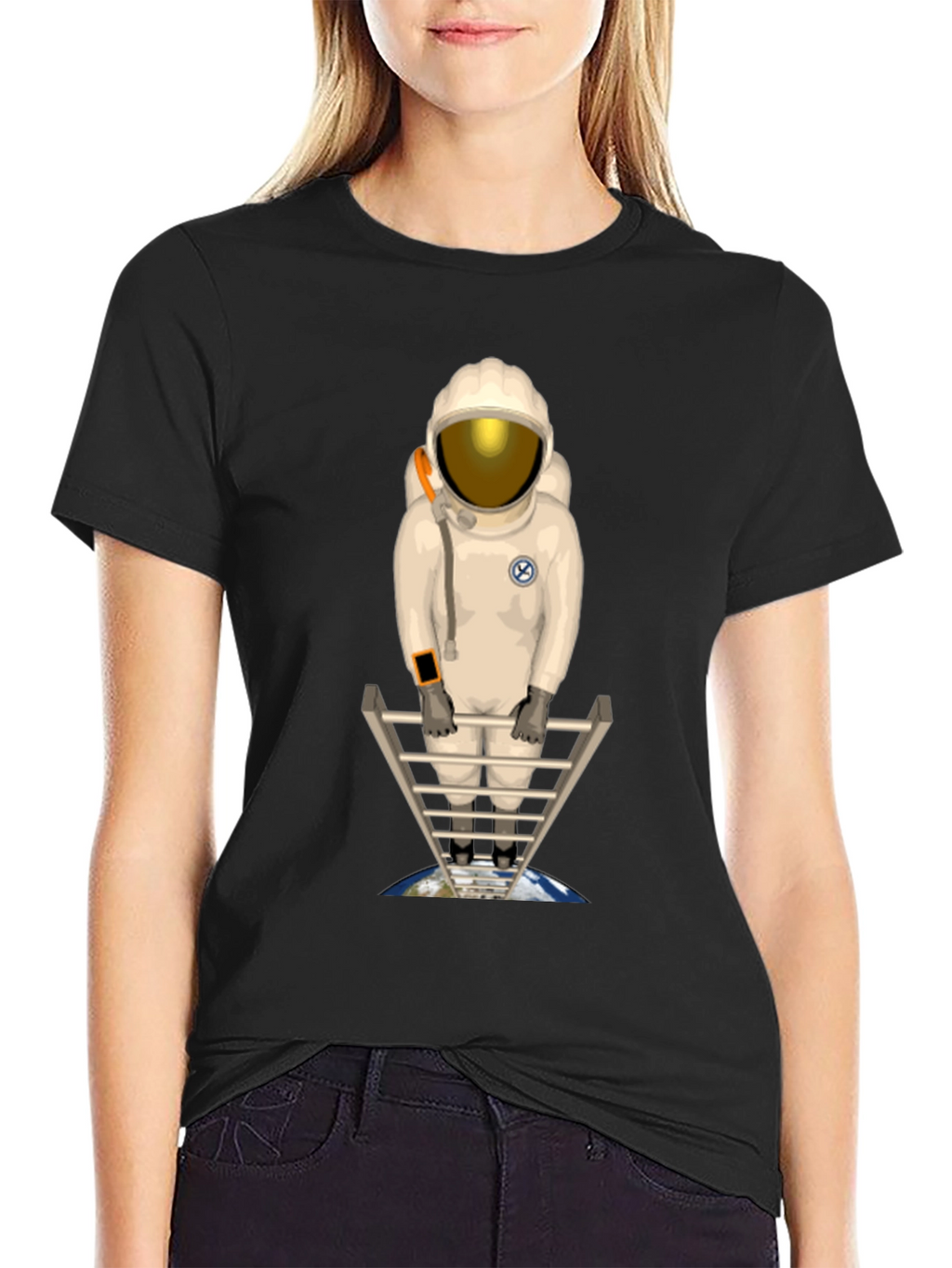 Astronaut on Ladder T-Shirt