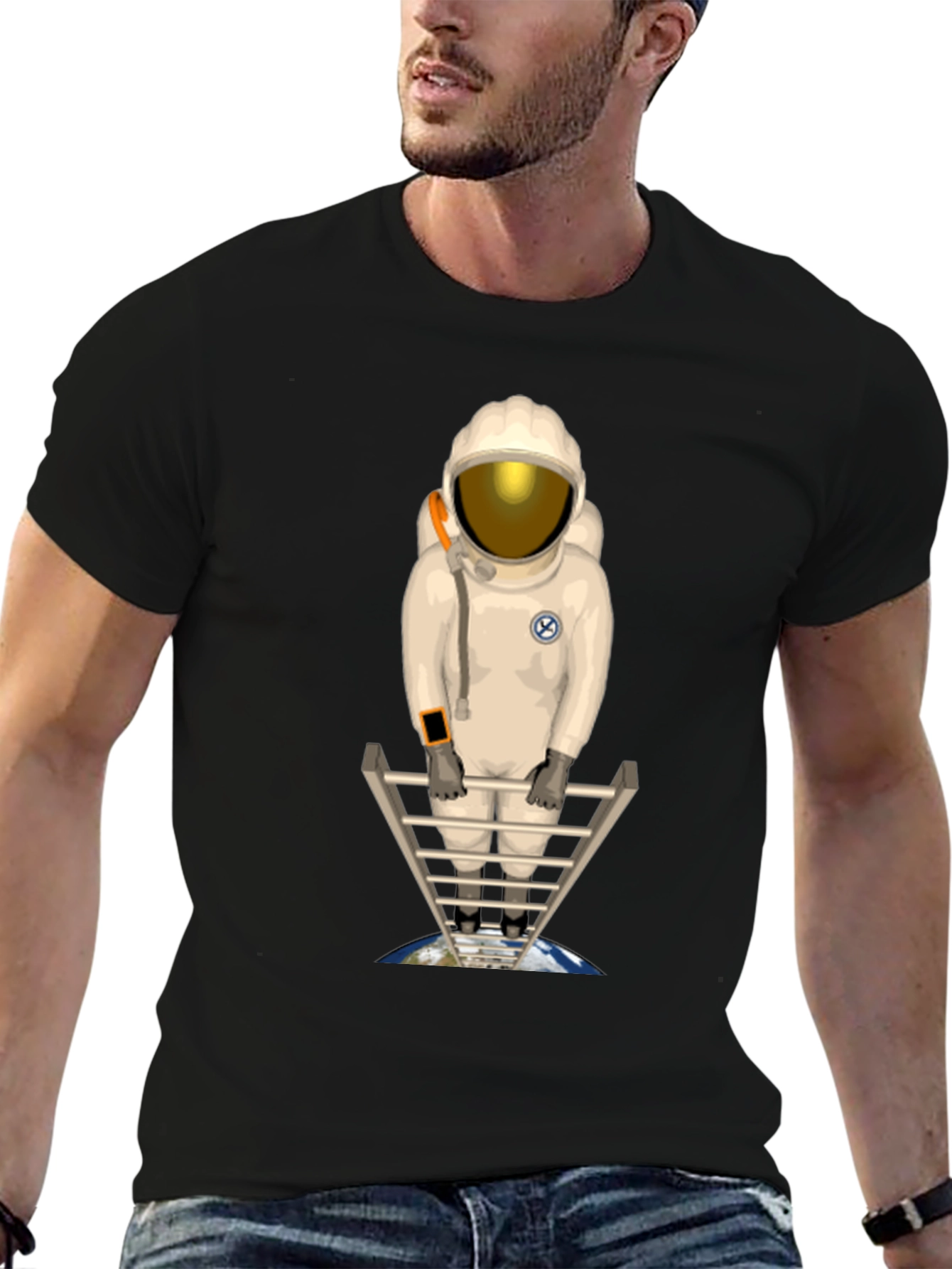 Astronaut on Ladder T-Shirt