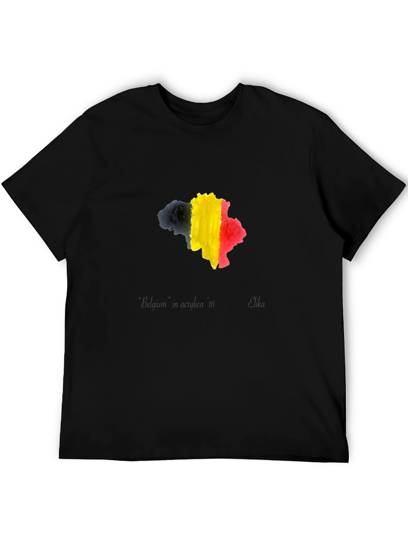 Belgium Flag Map T-Shirt