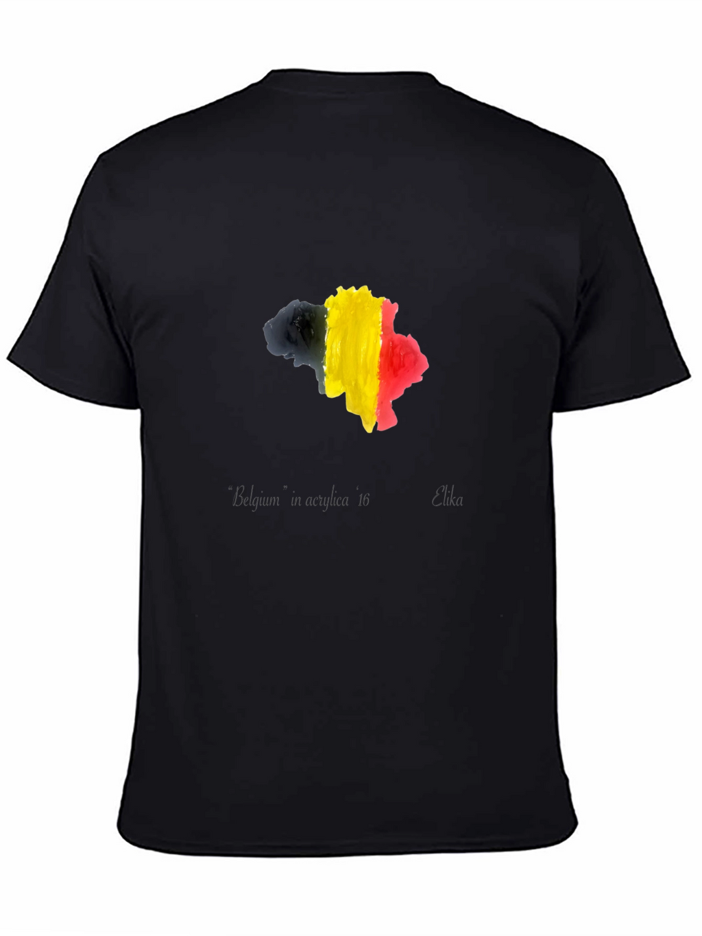 Belgium Flag Map T-Shirt