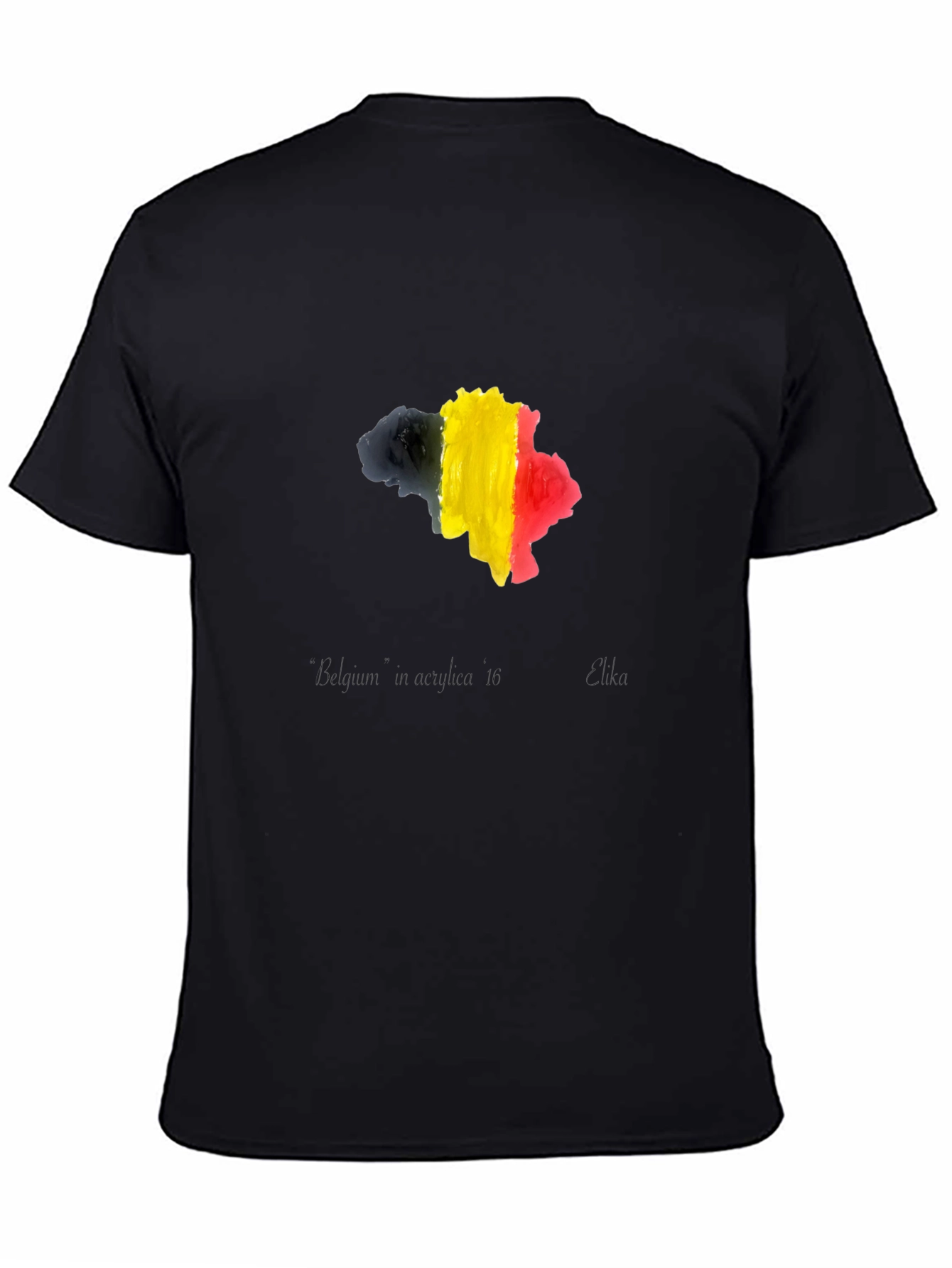 Belgium Flag Map T-Shirt
