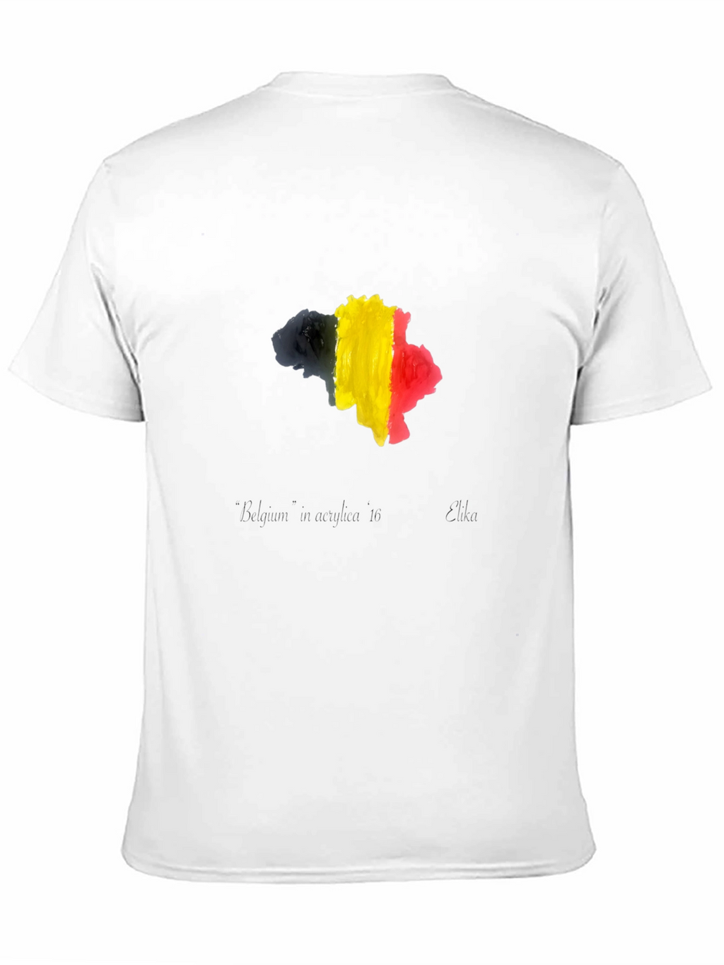 Belgium Flag Map T-Shirt