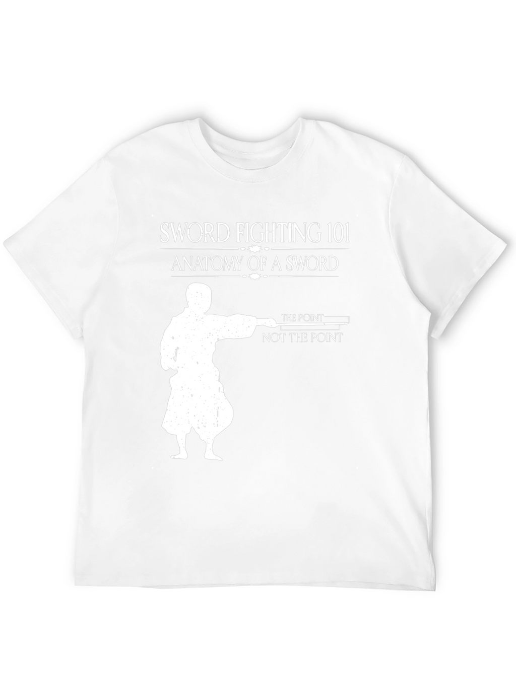 Sword Fighting 101 Black T-Shirt