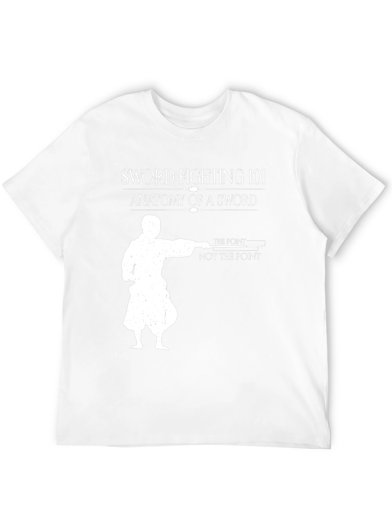 Sword Fighting 101 Black T-Shirt