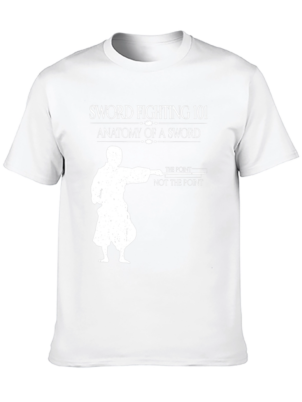 Sword Fighting 101 Black T-Shirt