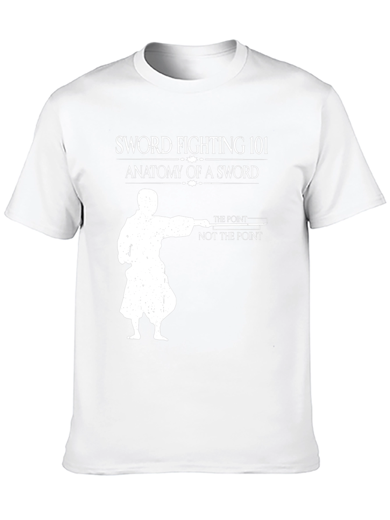 Sword Fighting 101 Black T-Shirt
