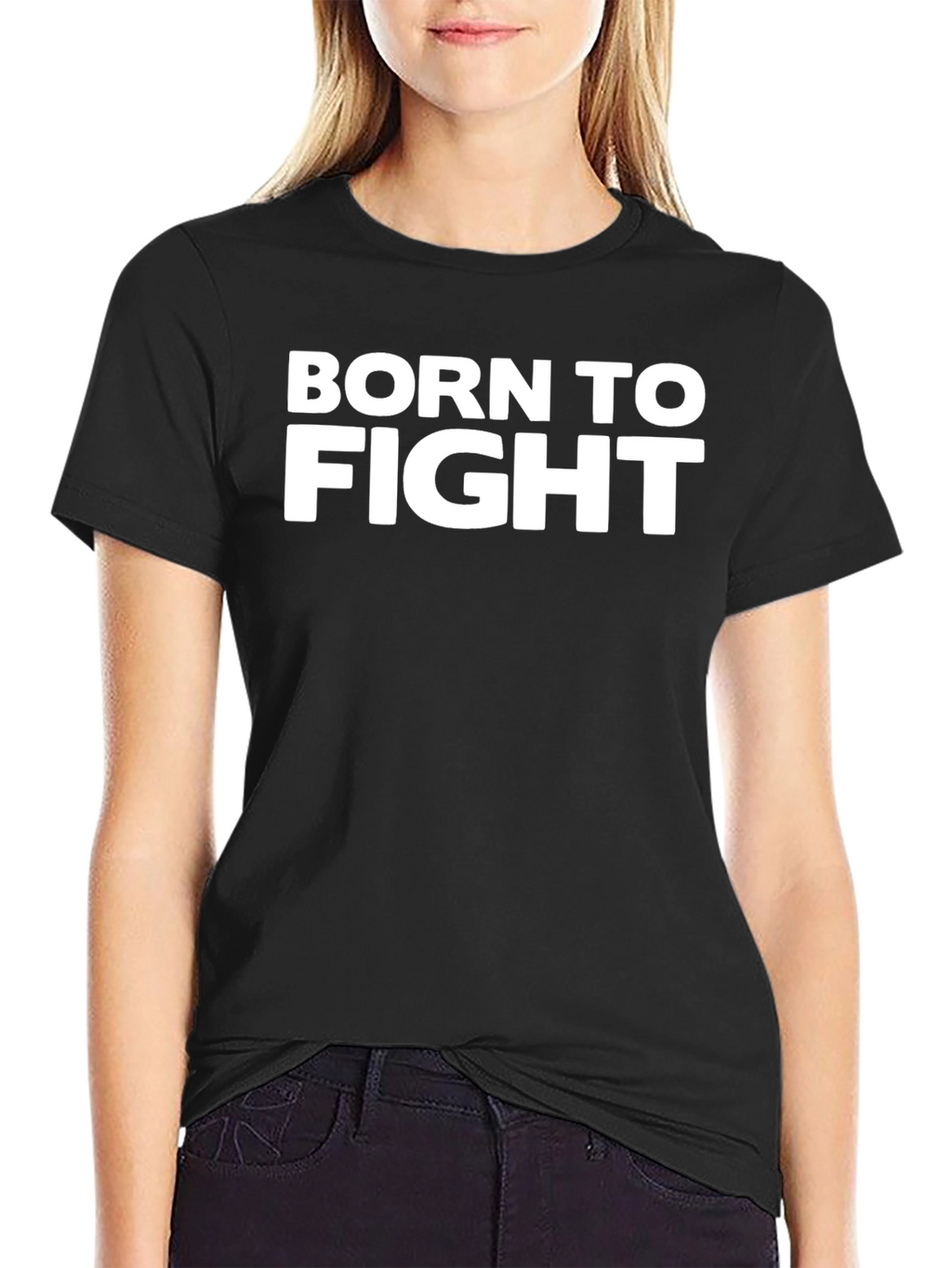 Born To Fight Black Graphic Tee