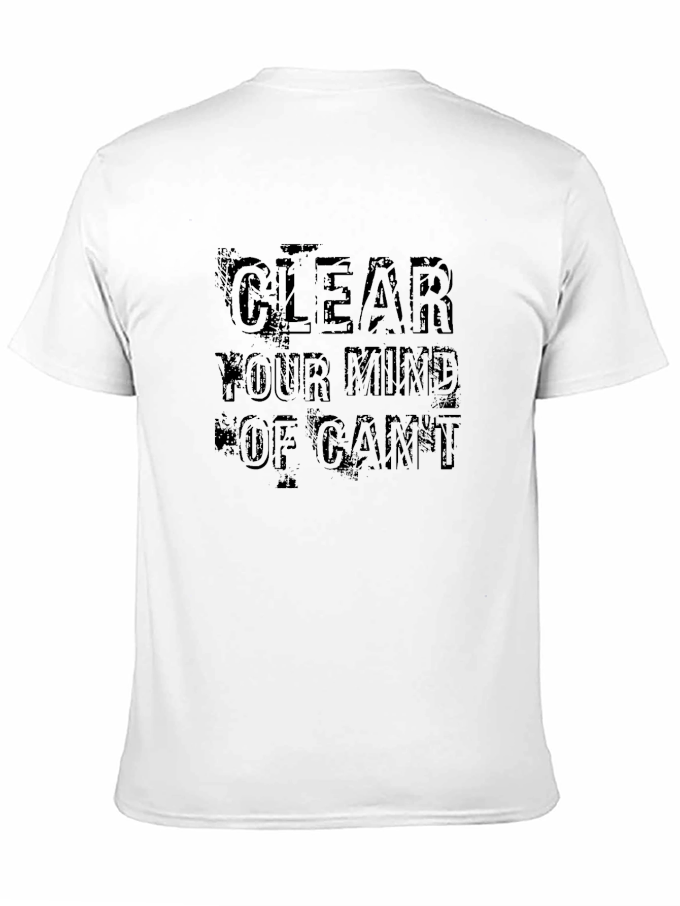 Clear Your Mind Graphic Tee - Stylish Black T-Shirt