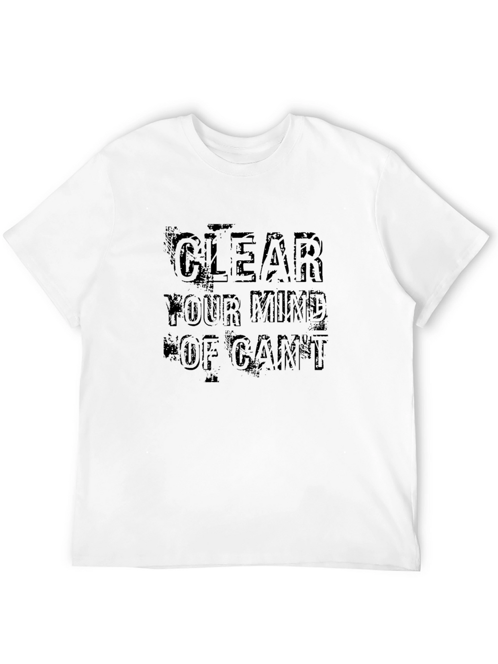 Clear Your Mind Graphic Tee - Stylish Black T-Shirt