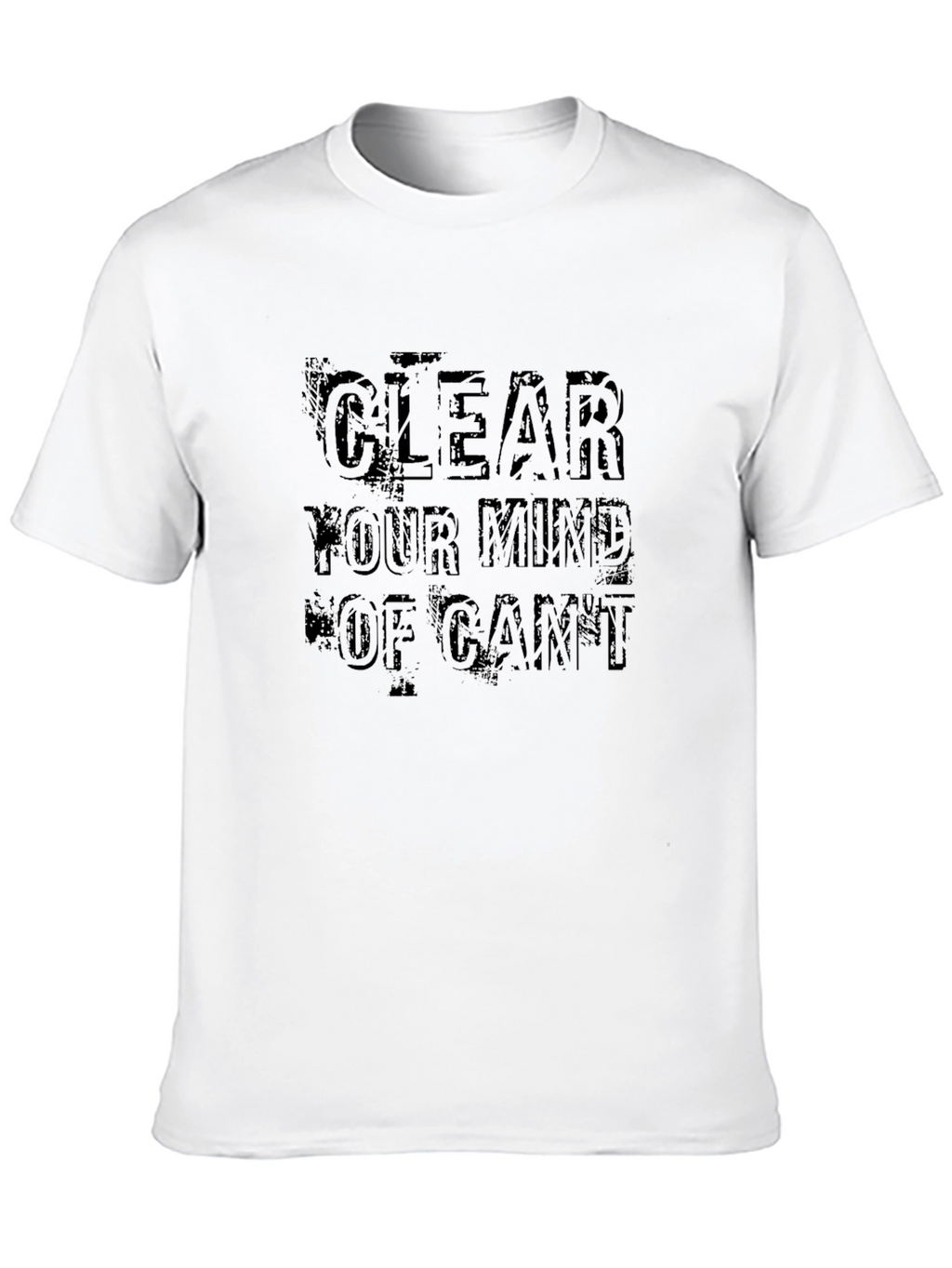 Clear Your Mind Graphic Tee - Stylish Black T-Shirt