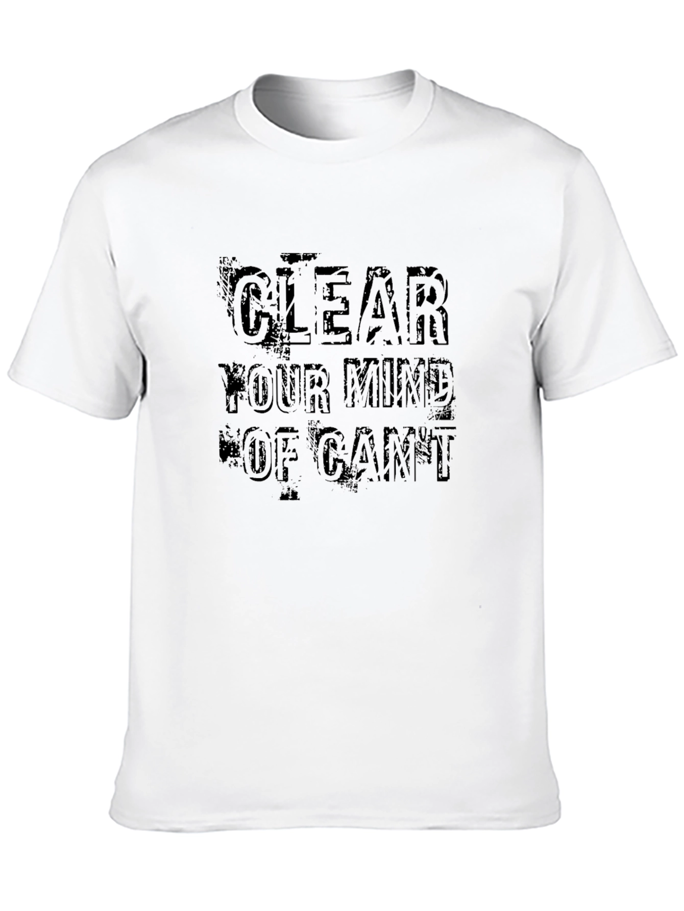 Clear Your Mind Graphic Tee - Stylish Black T-Shirt