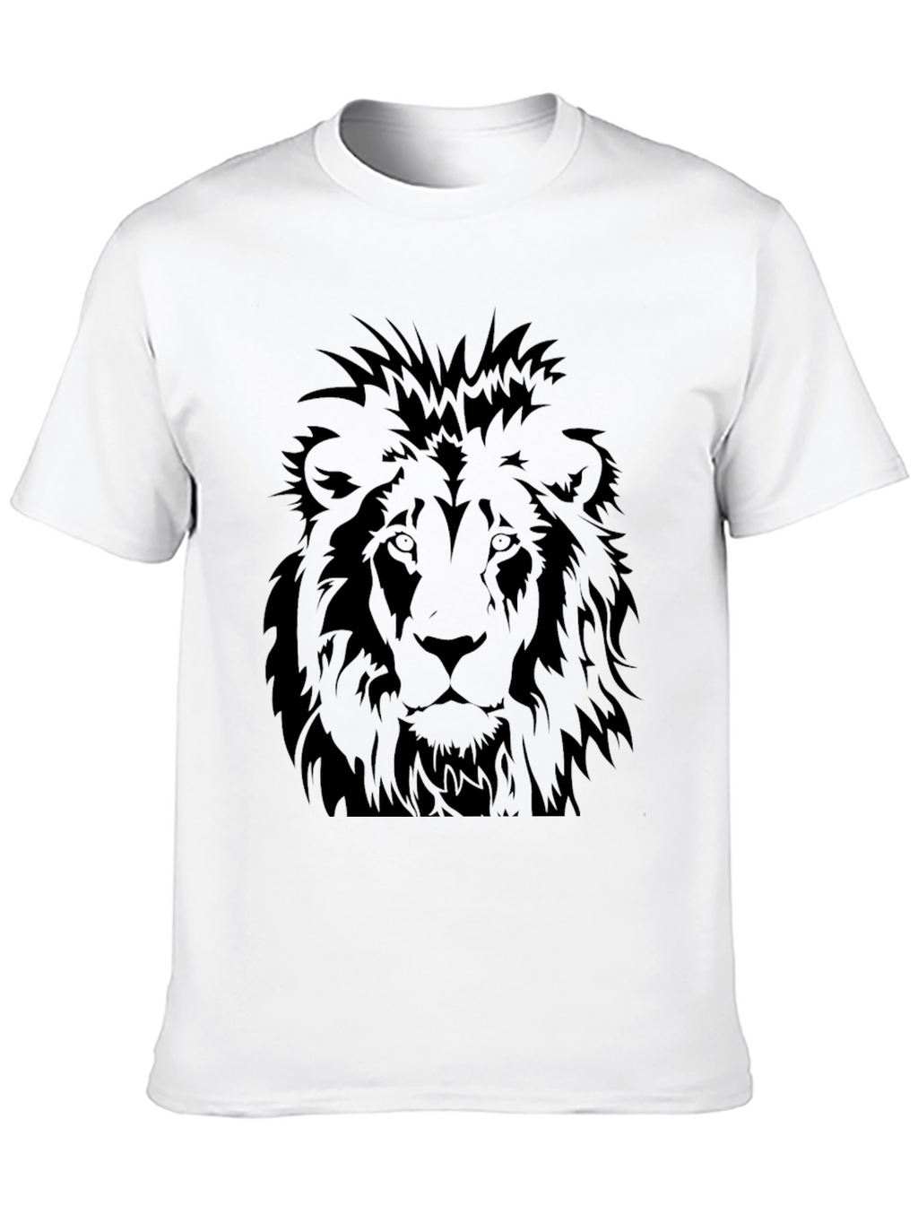 Black Lion Graphic Tee - Mens Casual T-Shirt
