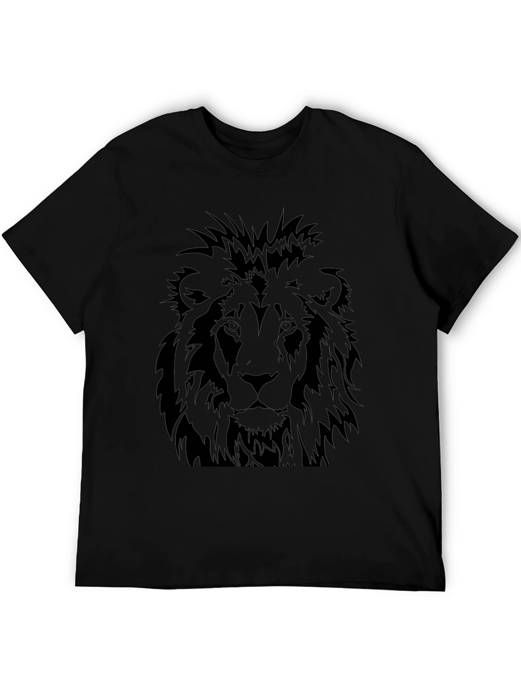 Black Lion Graphic Tee - Mens Casual T-Shirt