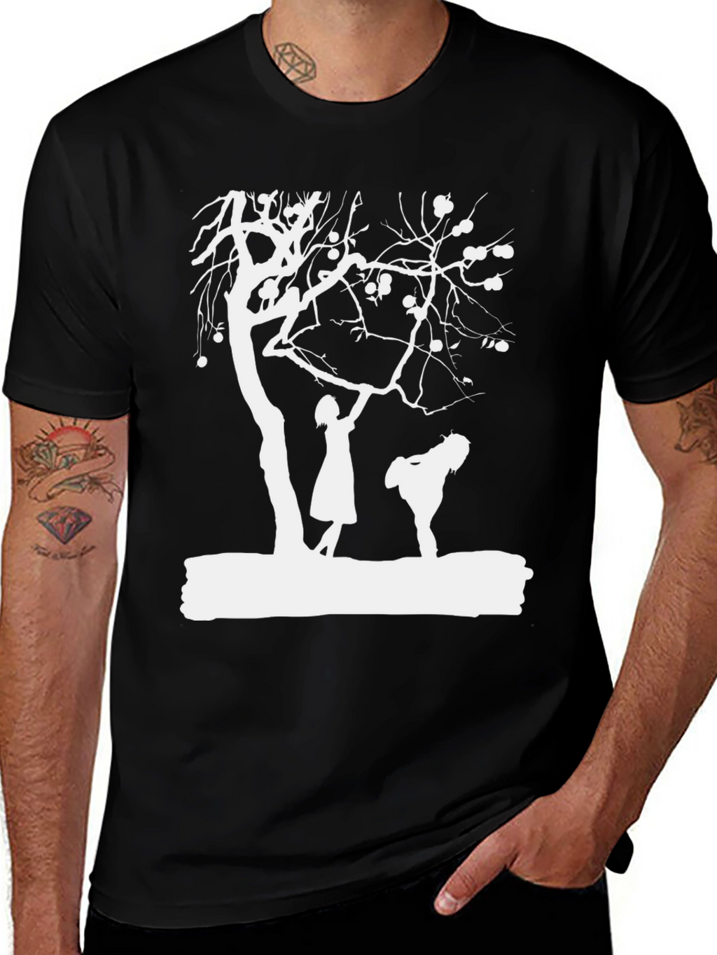 Unique Tree Graphic T-Shirt