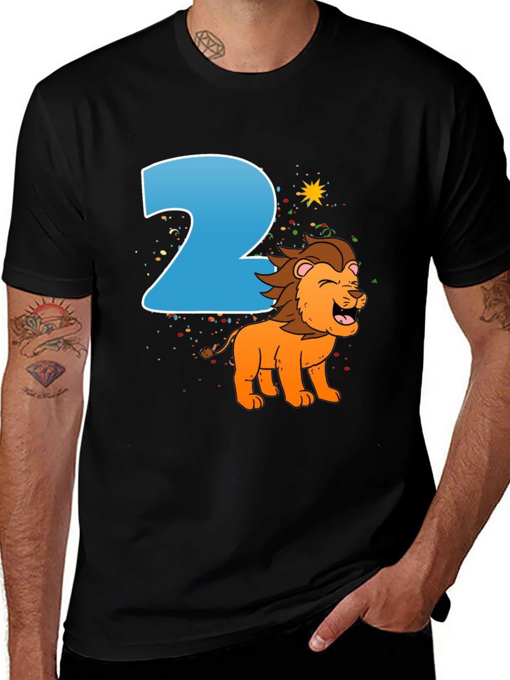 Kids 2nd Birthday Lion T-Shirt