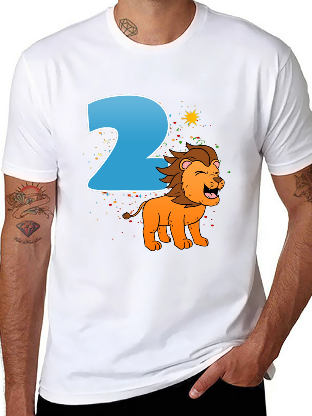 Kids 2nd Birthday Lion T-Shirt