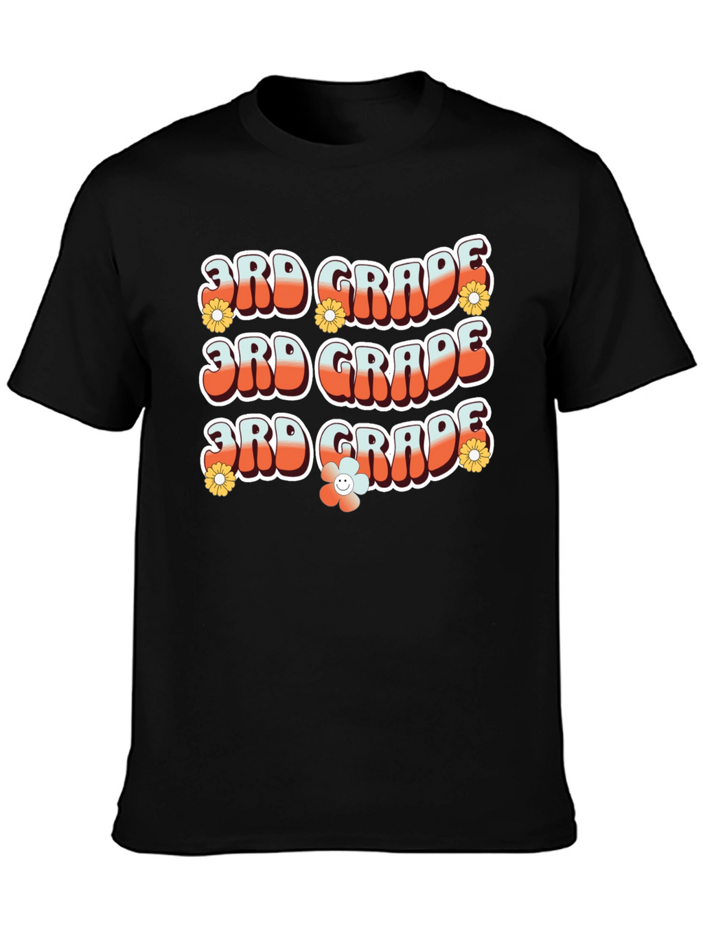 Retro 3rd Grade Teacher T-Shirt