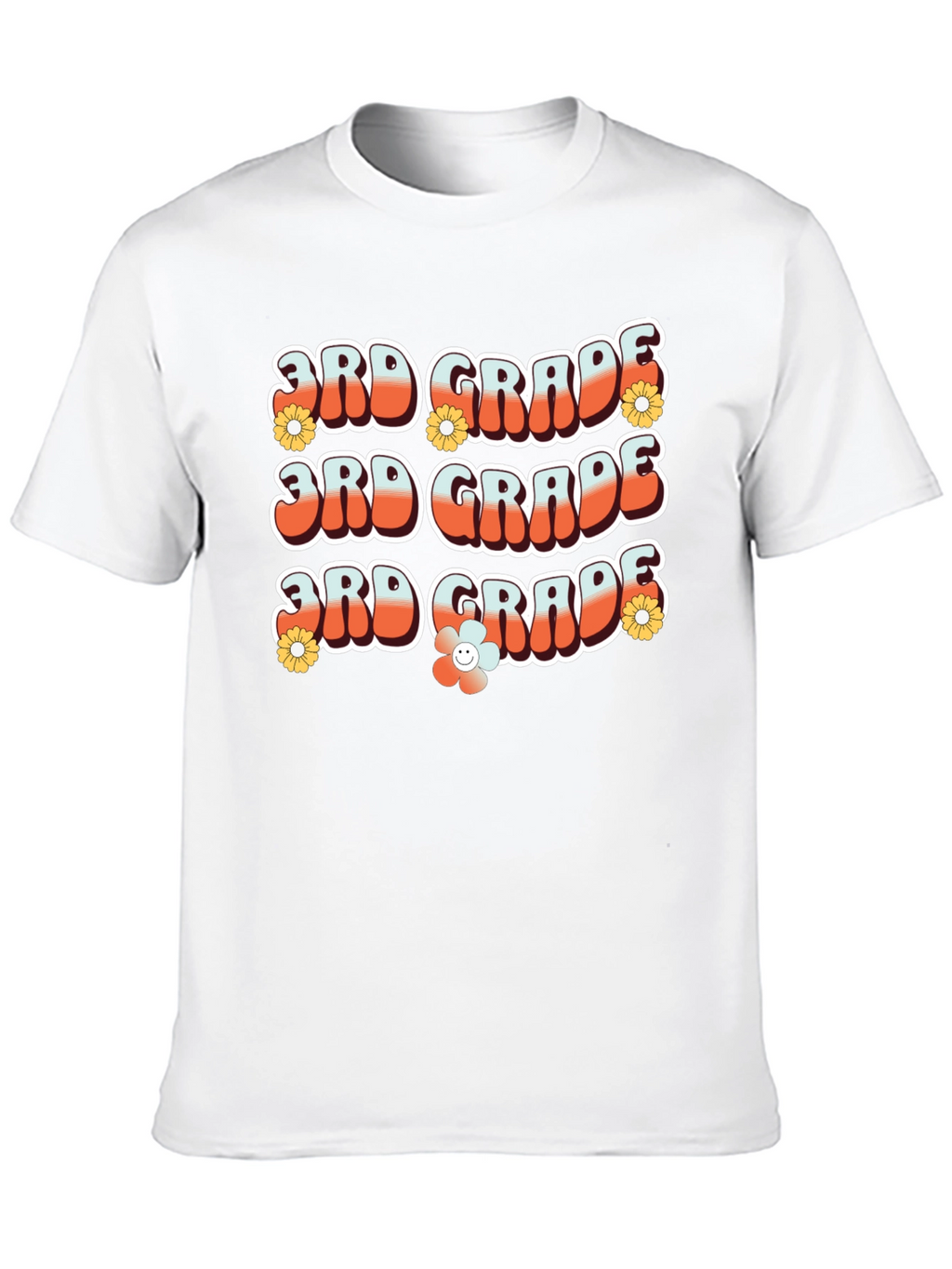 Retro 3rd Grade Teacher T-Shirt