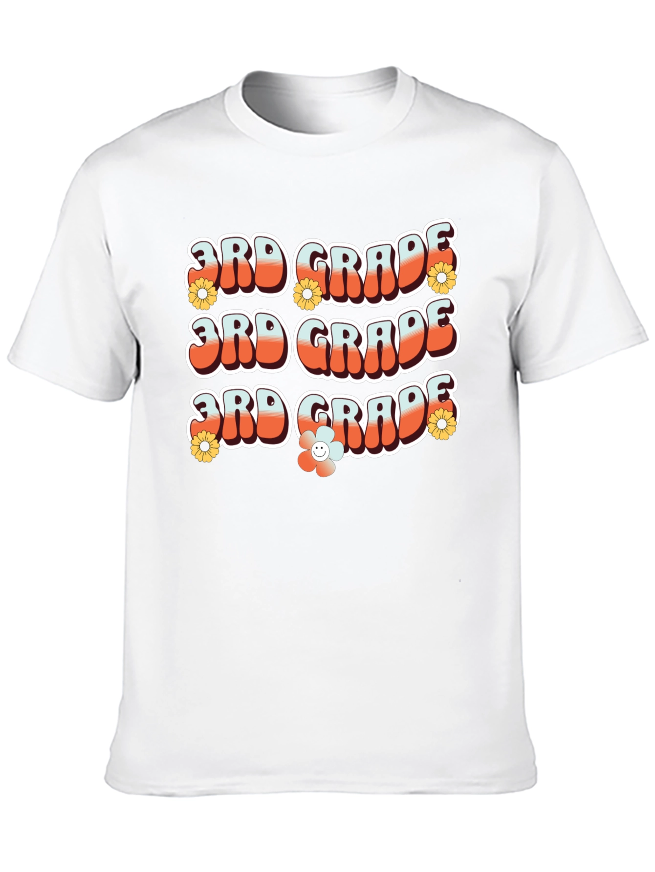 Retro 3rd Grade Teacher T-Shirt