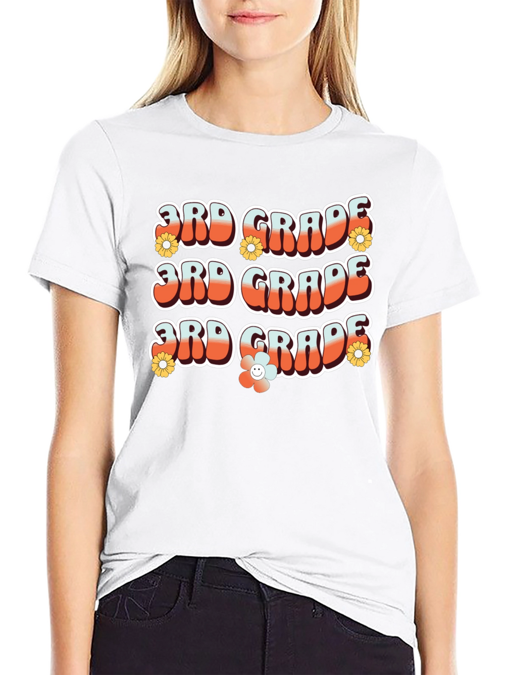Retro 3rd Grade Teacher T-Shirt