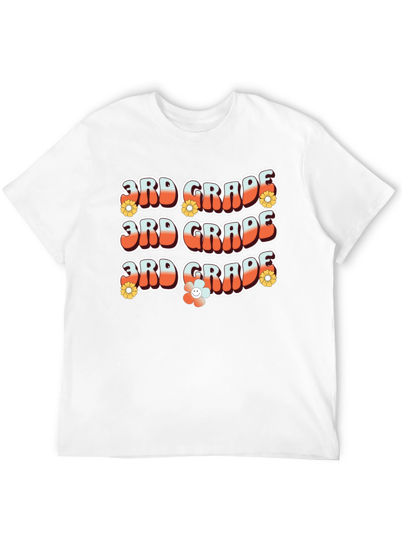 Retro 3rd Grade Teacher T-Shirt